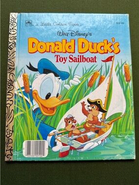 Little Golden Book: Donald Duck's Toy Sailboat(1990) *Bundle 3 Goldens for $18